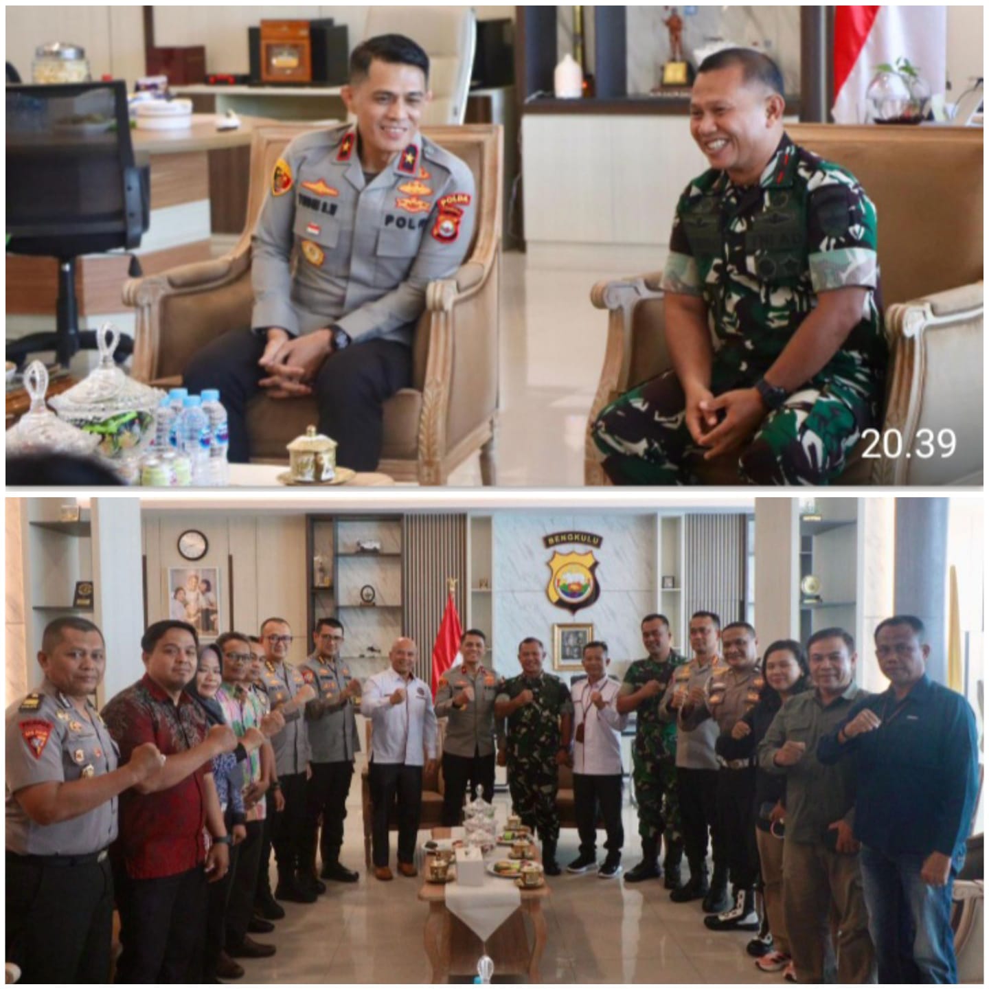 Kapolda Bengkulu Terima Audiensi Danrem 041/Gamas, Ketum PJSI Provinsi Bengkulu, Dukung Penuh Kemajuan Judo di Provinsi Bengkulu