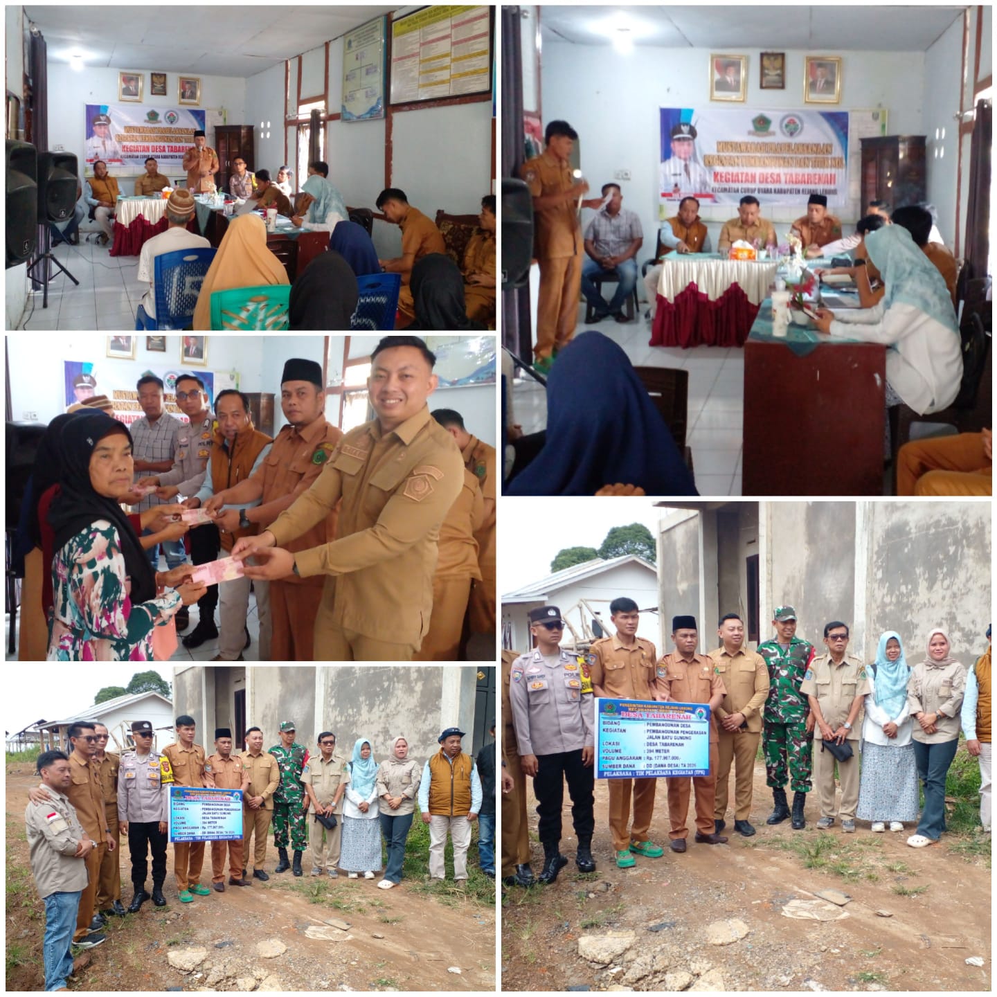 10 KPM Desa Taba RenahTerima BLT  Sekaligus Pra Pembangun Diawali titik nol, DD Tahun Anggaran 2026