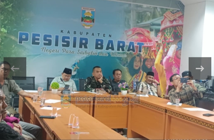 Wakil Bupati Pesisir Barat Ikuti Zoom Meeting Kunker Presiden Prabowo Subianto
