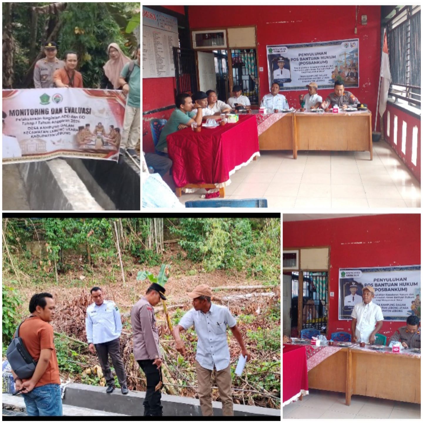 Guna Meningkatkan Kesadaran Hukum Sekaligus Monitoring & Evaluasi DD TA 2026, Pemdes Kampung Dalam, Gelar Penyuluhan  Posbakum