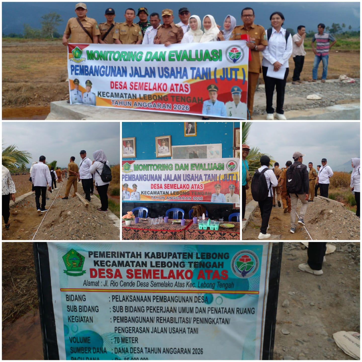 Tim Monitoring Kecamatan Lebong Tengah, Gelar Evaluasi Realisasi 100% ADD – DD Tahap I, Desa Semelako Atas