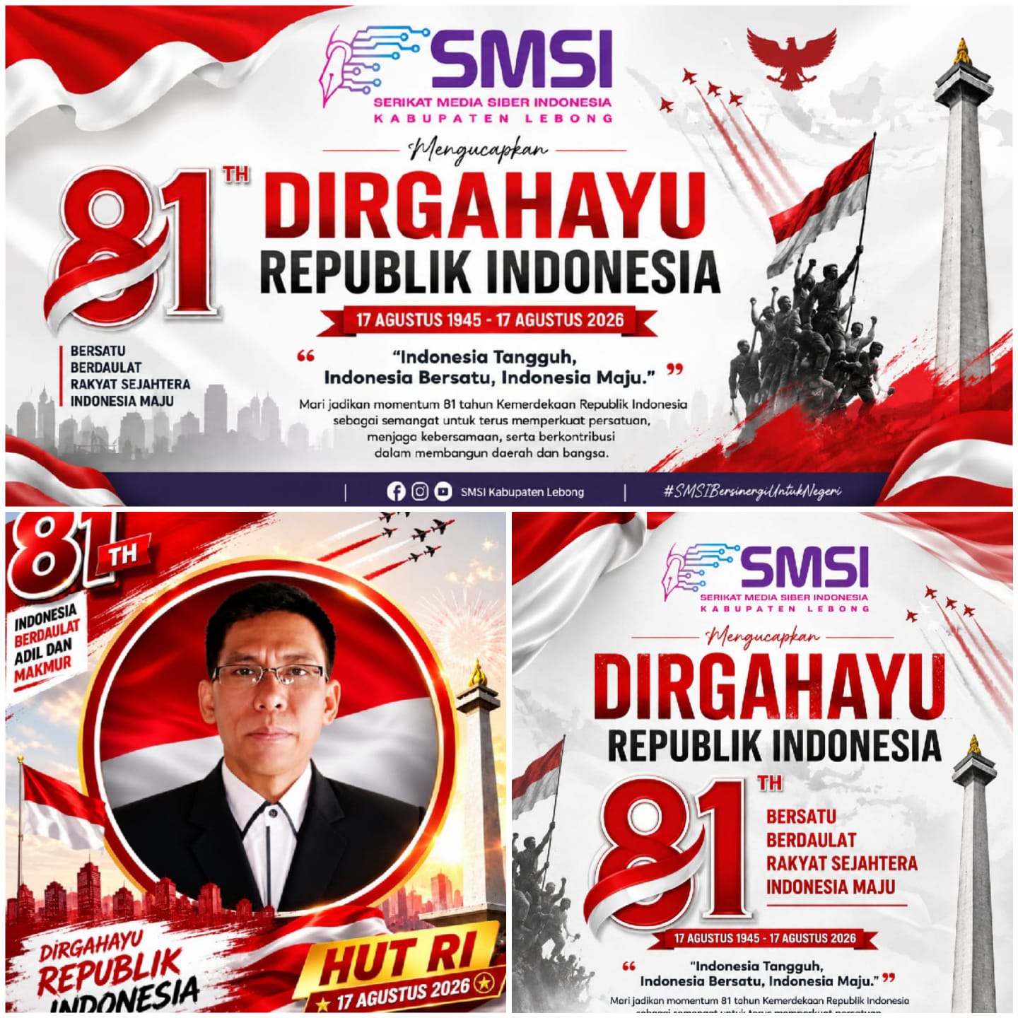 🇮🇩 DIRGAHAYU KE-81 REPUBLIK INDONESIA 🇮🇩17 Agustus 1945 – 17 Agustus 2026