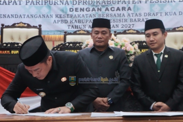 KUA-PPAS Kabupaten Pesisir Barat Disepakati