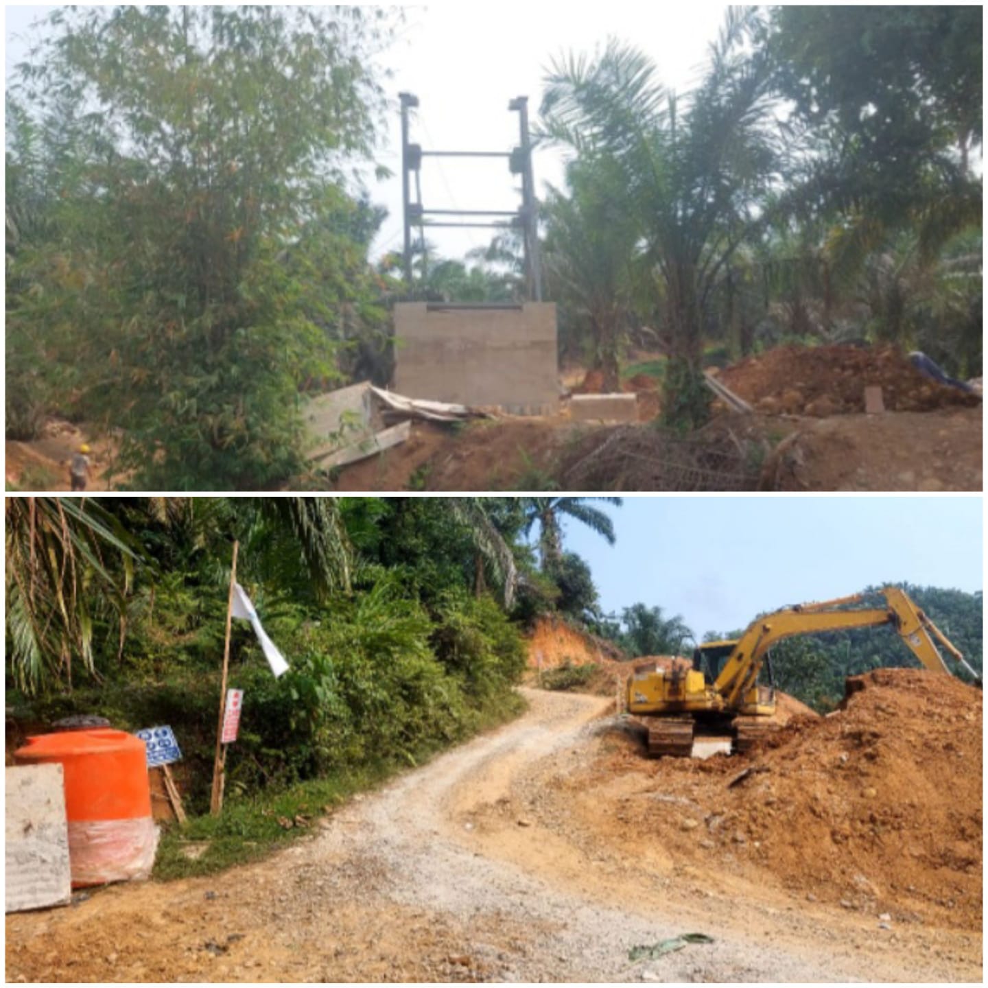 Miris : Habiskan anggaran APBN Rp. 3 Miliyar Lebih Pembangunan Jembatan Desa Simpang Perlu Pengawasan Ekstra