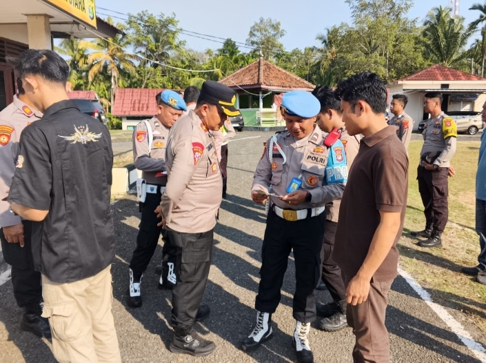 Wakapolres Pesisir Barat Sidak di Polsek Pesisir Utara