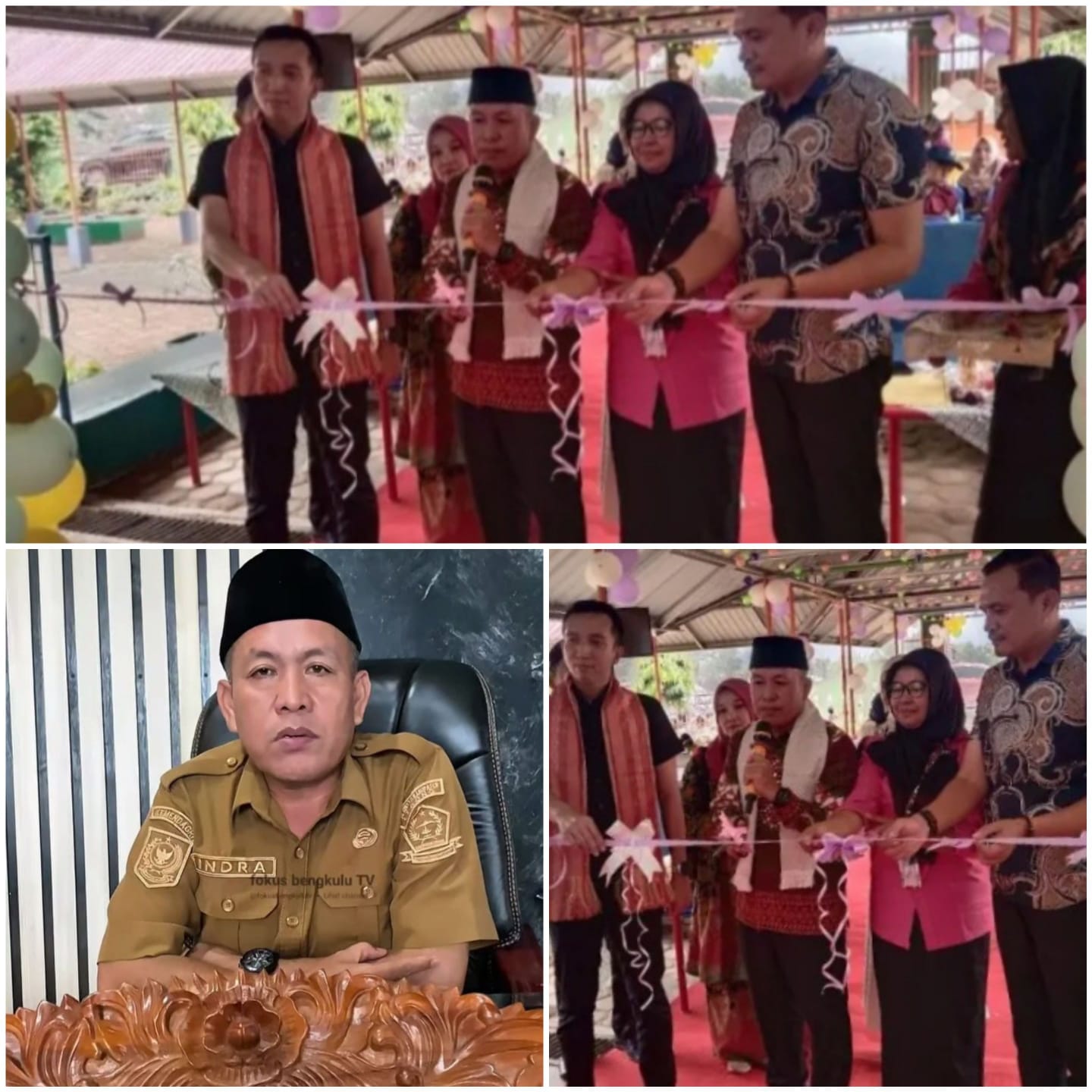 Kadis Dikbud Lebong Indra Gunawan  Gelar Serah Terima Pembangunan Revitalisasi TK Pembina