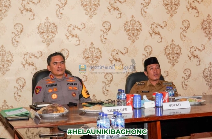 Bupati Pesisir Barat Ikuti Rakor Lintas Sektoral  Pengawasan dan Penegakan Hukum Terhadap Distribusi BBM